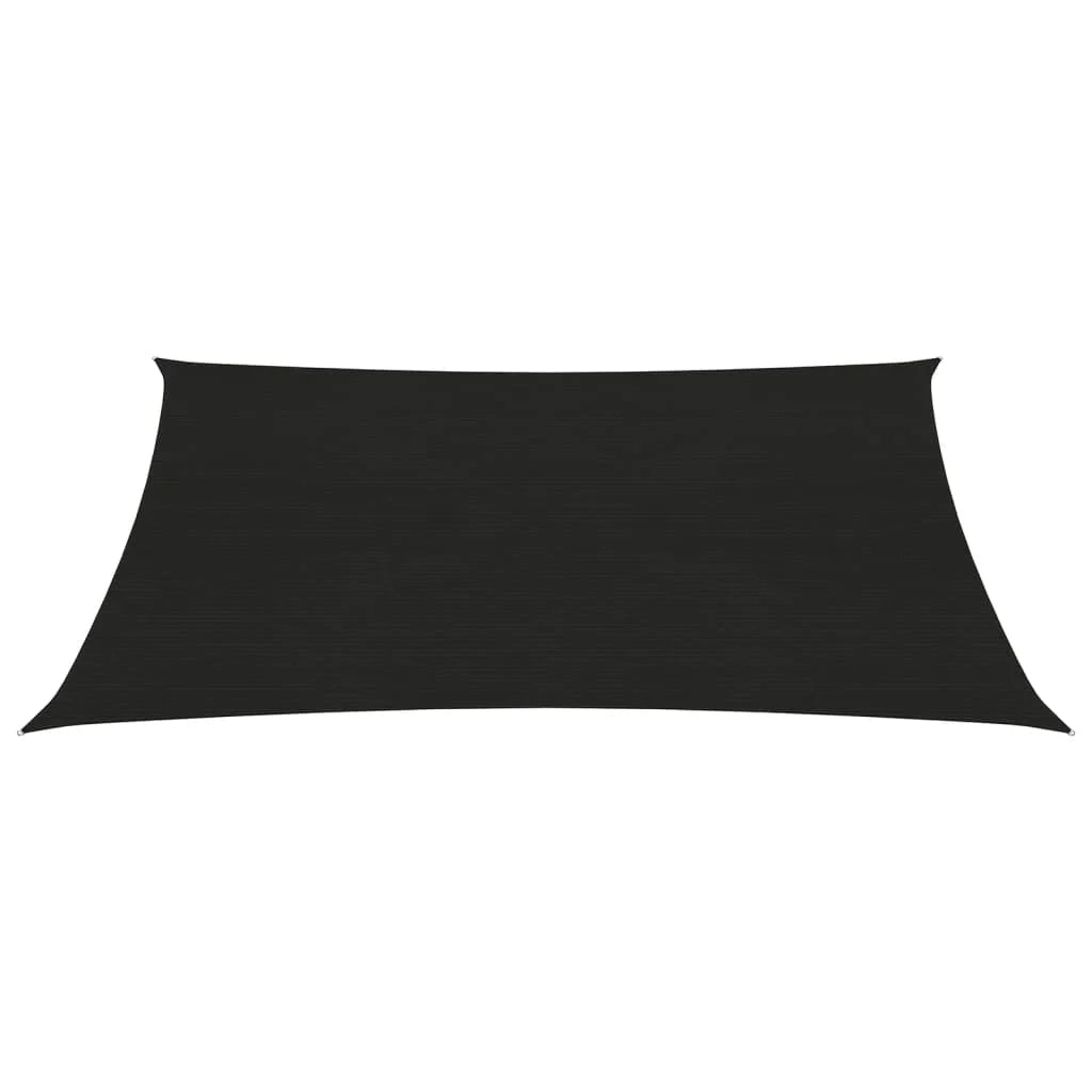 Vela ombreggiante 160 g/m² nera 2 x 3,5 m HDPE 02_0009189