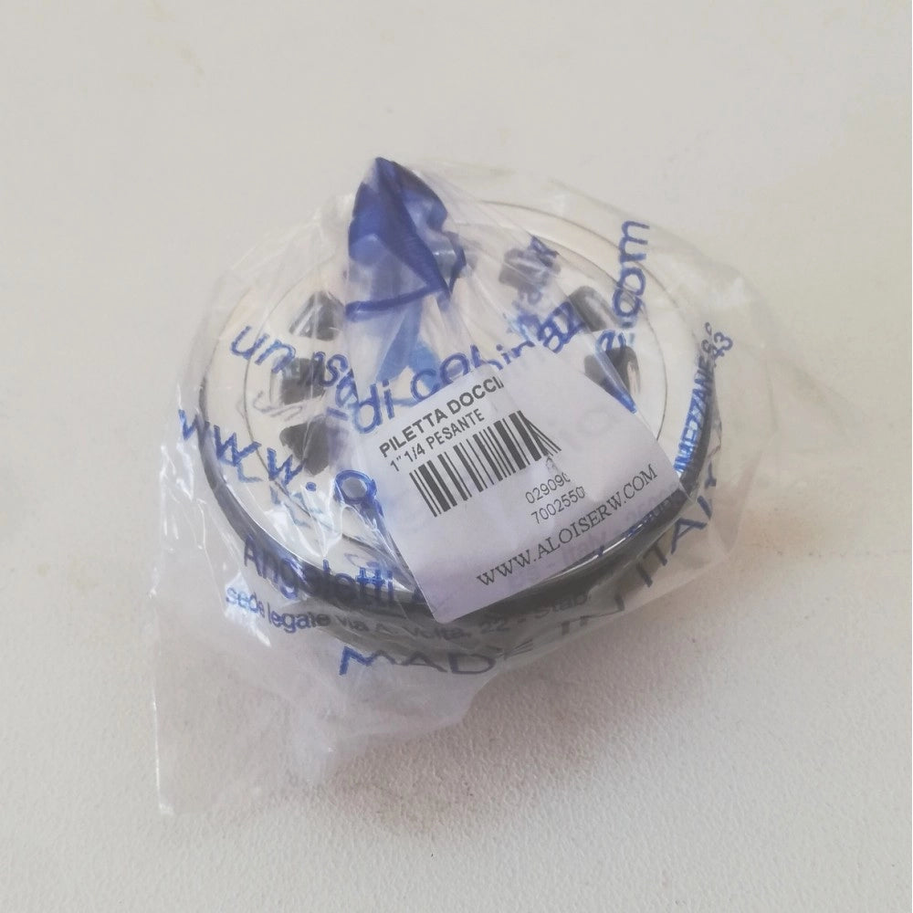 Piletta sifoide da 11/4 x 74mm in ottone cromato lucido per piatto doccia