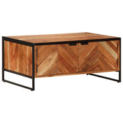 vidaXL Tavolino da Salotto 90x55x40 cm in Legno Massello di Acacia