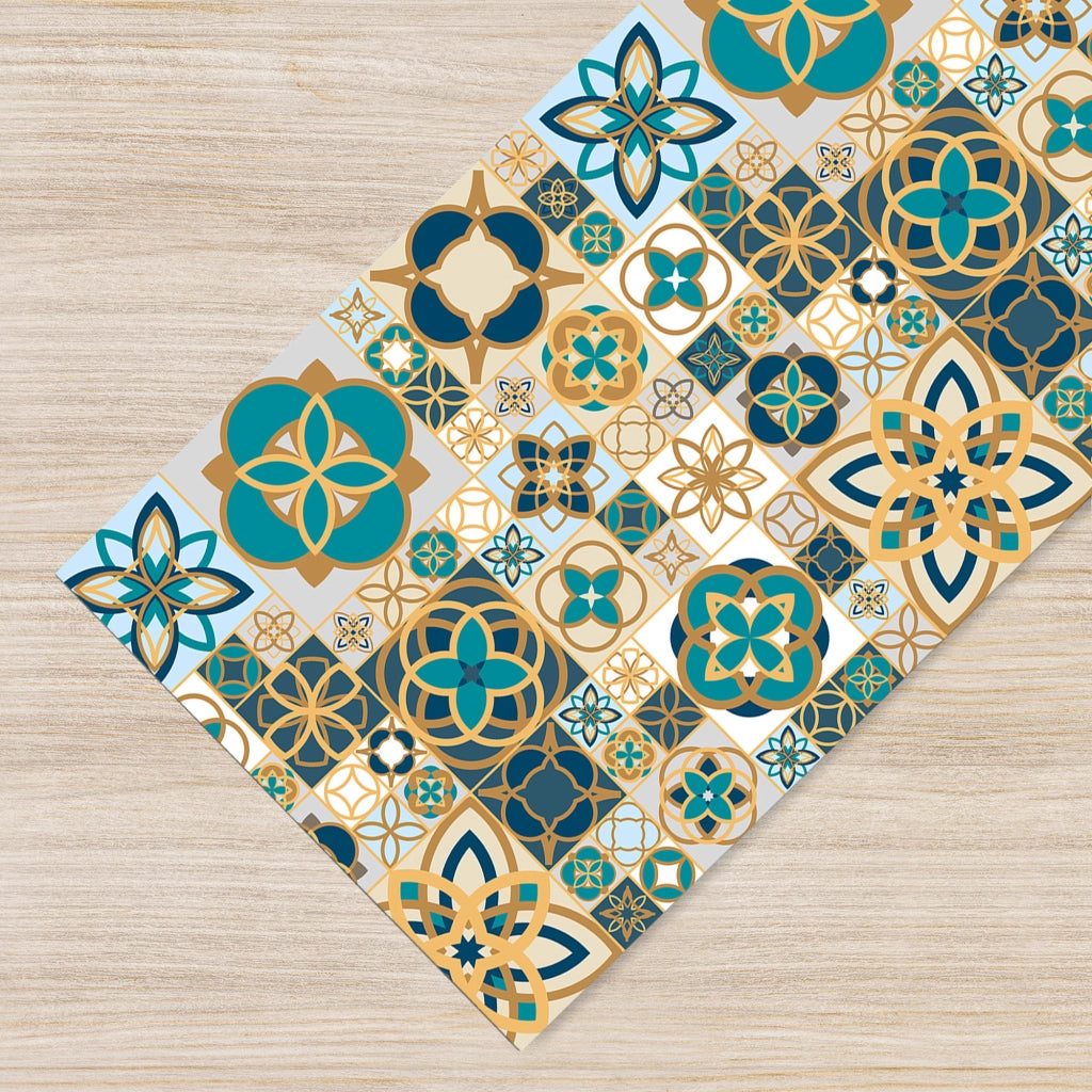Tappeto passatoia fantasia made in Italy antiscivolo lavabile aderente Soft - 50x550 cm