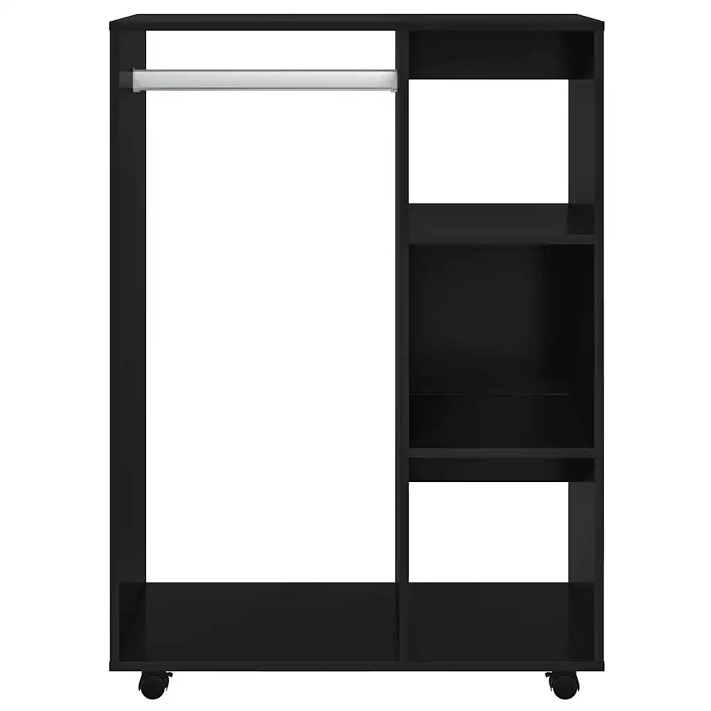 Armadio Nero 80x40x110 cm in Truciolato