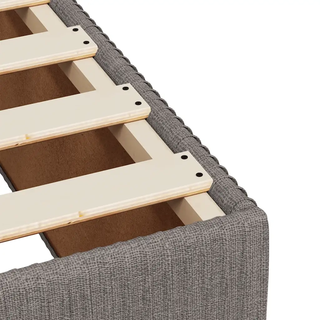 Giroletto a Molle con Materasso Tortora 90x190 cm in Tessuto 3285536