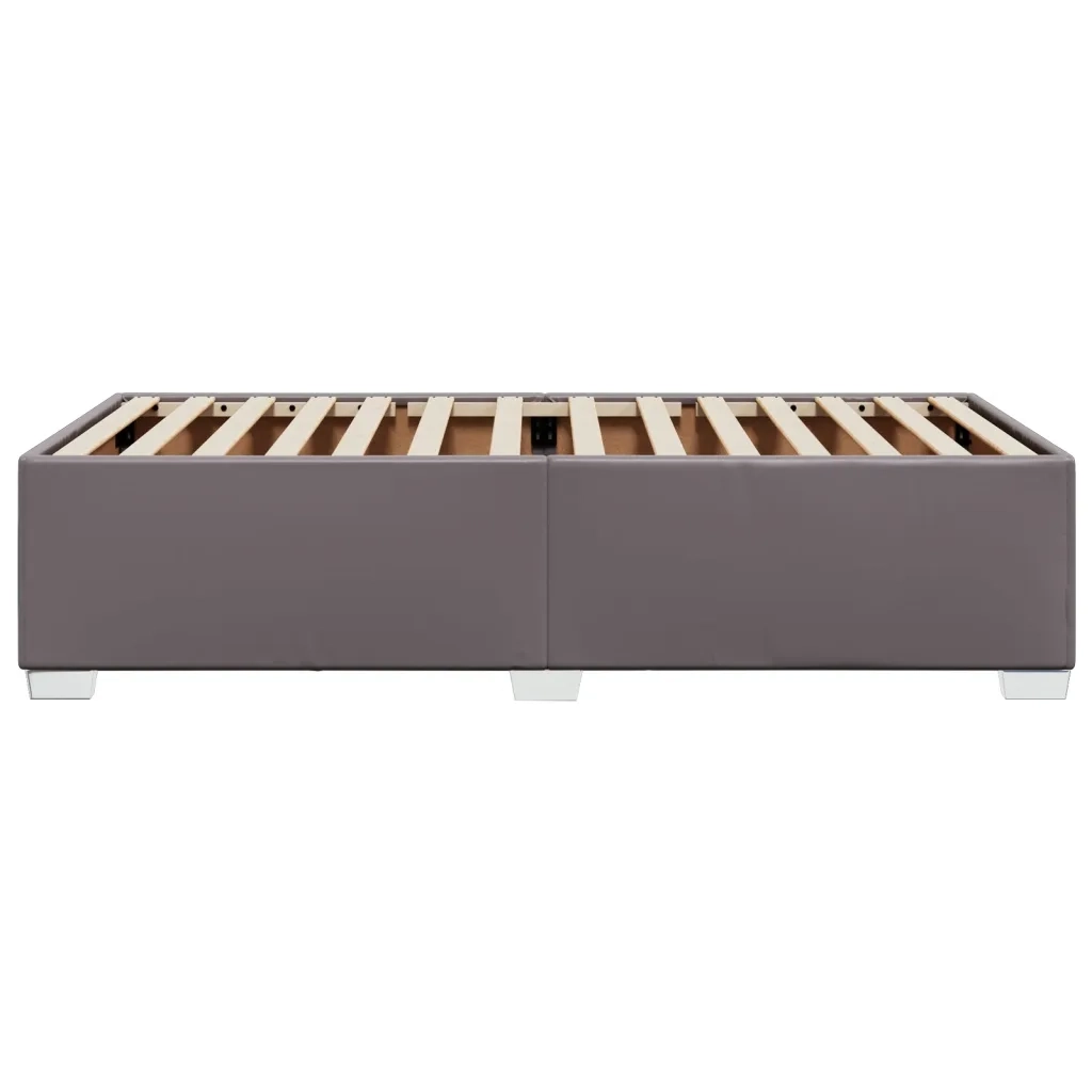 Giroletto-Struttura Letto Grigio 90x190 cm in Similpelle 842953