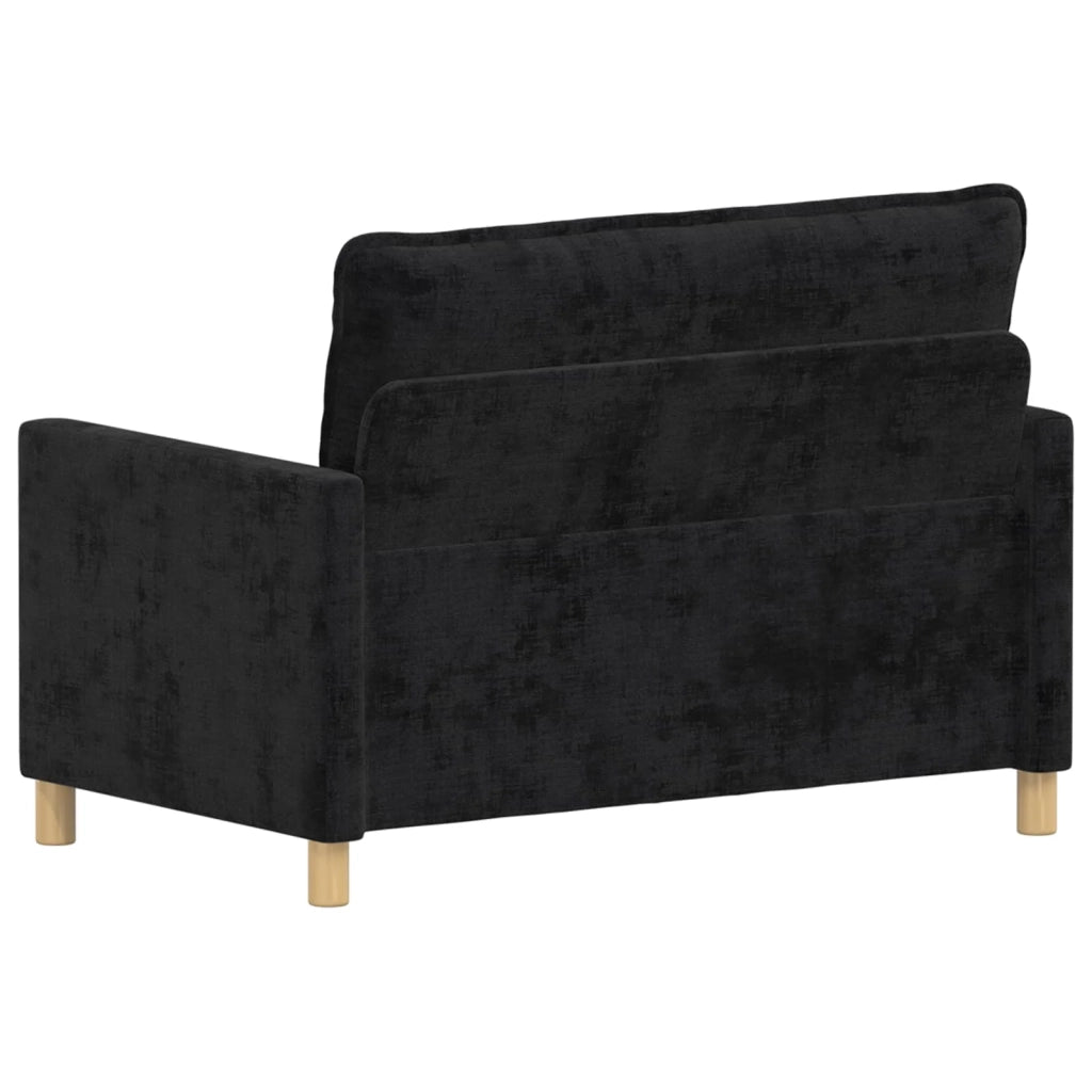 Divano Nero 126 x 81 x 87,5 cm Poliestere