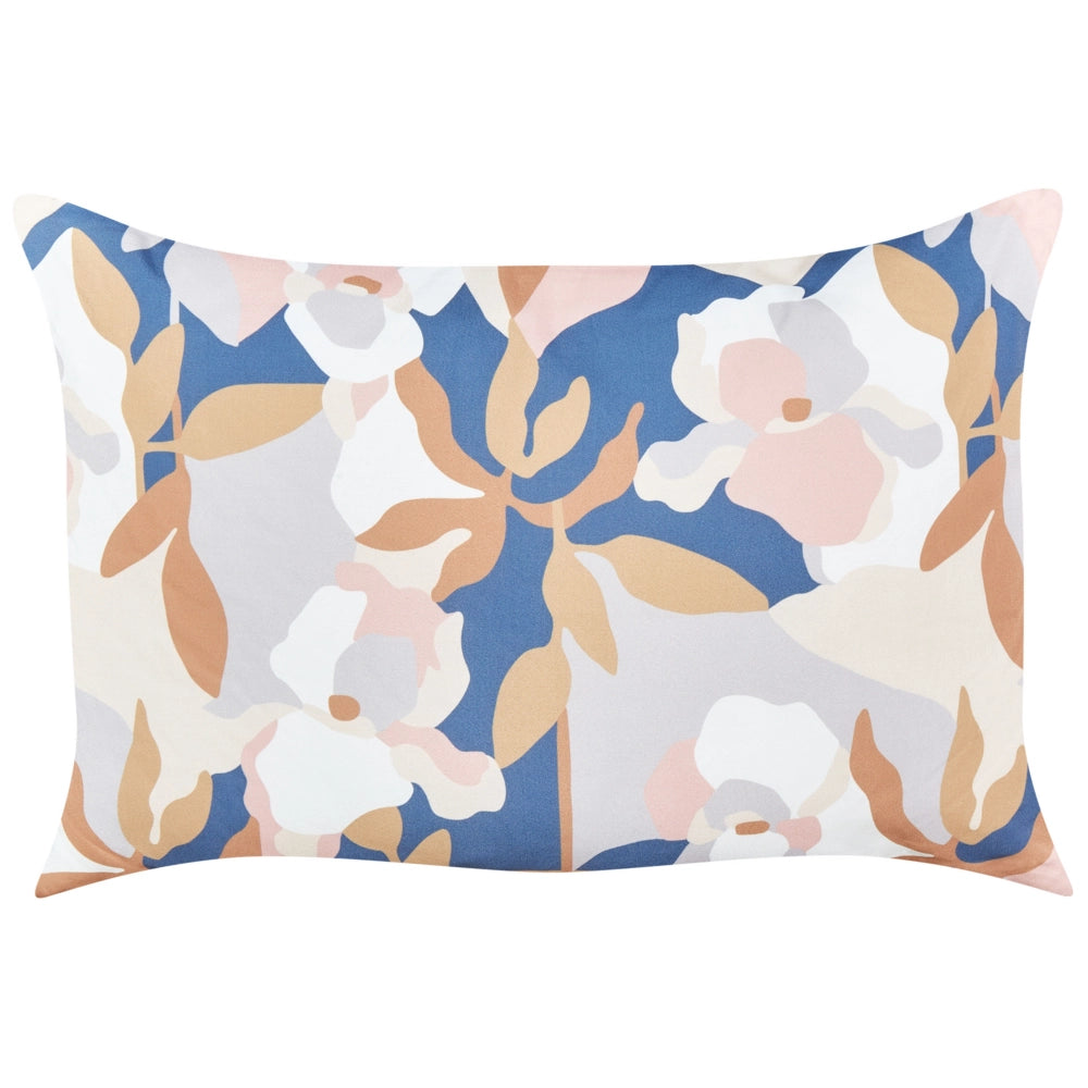 Set di 2 cuscini da giardino in tessuto di poliestere con motivo floreale multicolore 40 x 60 cm fodere resistenti all'acqua