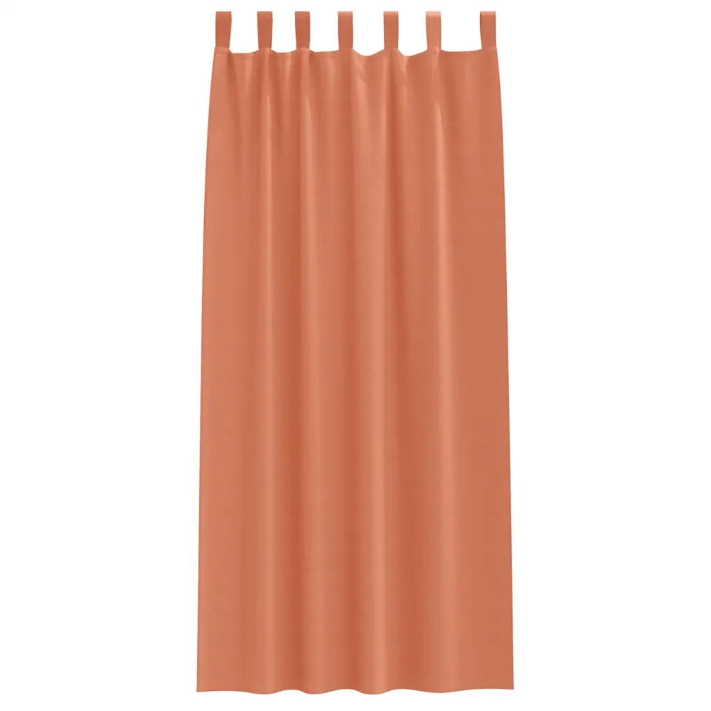 Tende Blackout con Anelli 2 pcs Terracotta 260 x 140 cm 4107637