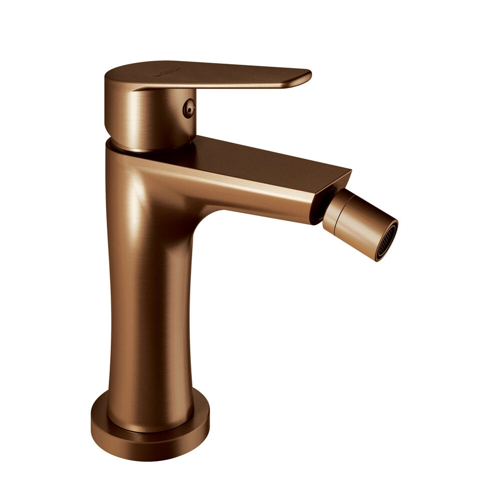 Set miscelatori lavabo bidet e doccia con deviatore oro rosa Como di Gedy