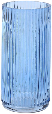Vaso a Specchio con Borchio, Vaso di Vetro Blu per Fiori, Vasi per Bicchieri, Vasi Moderni per Salotto, Camera da Letto, Cucina, Ufficio, Matrimonio, 20 cm