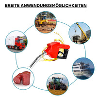 Pompa autoadescante per trasferimento diesel gasolio 12V/10W 40 l/min con pistola automatica