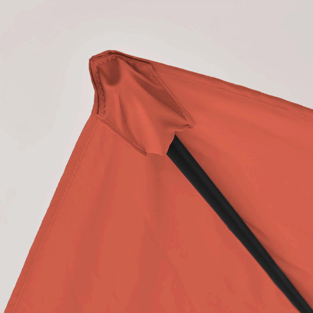 Oviala - Ombrellone sporgente 3x4m in alluminio terracotta