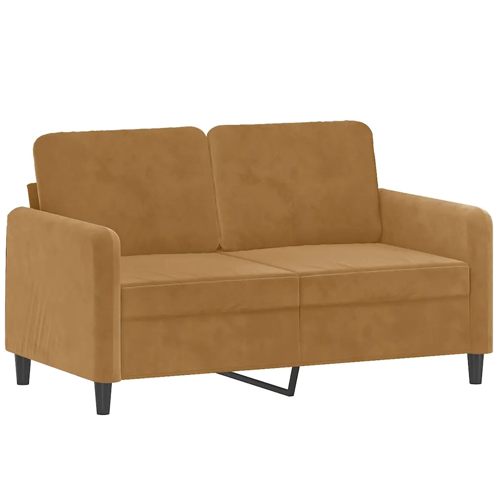 Set di Divani 3 pz con Cuscini Marrone in Velluto 3202011