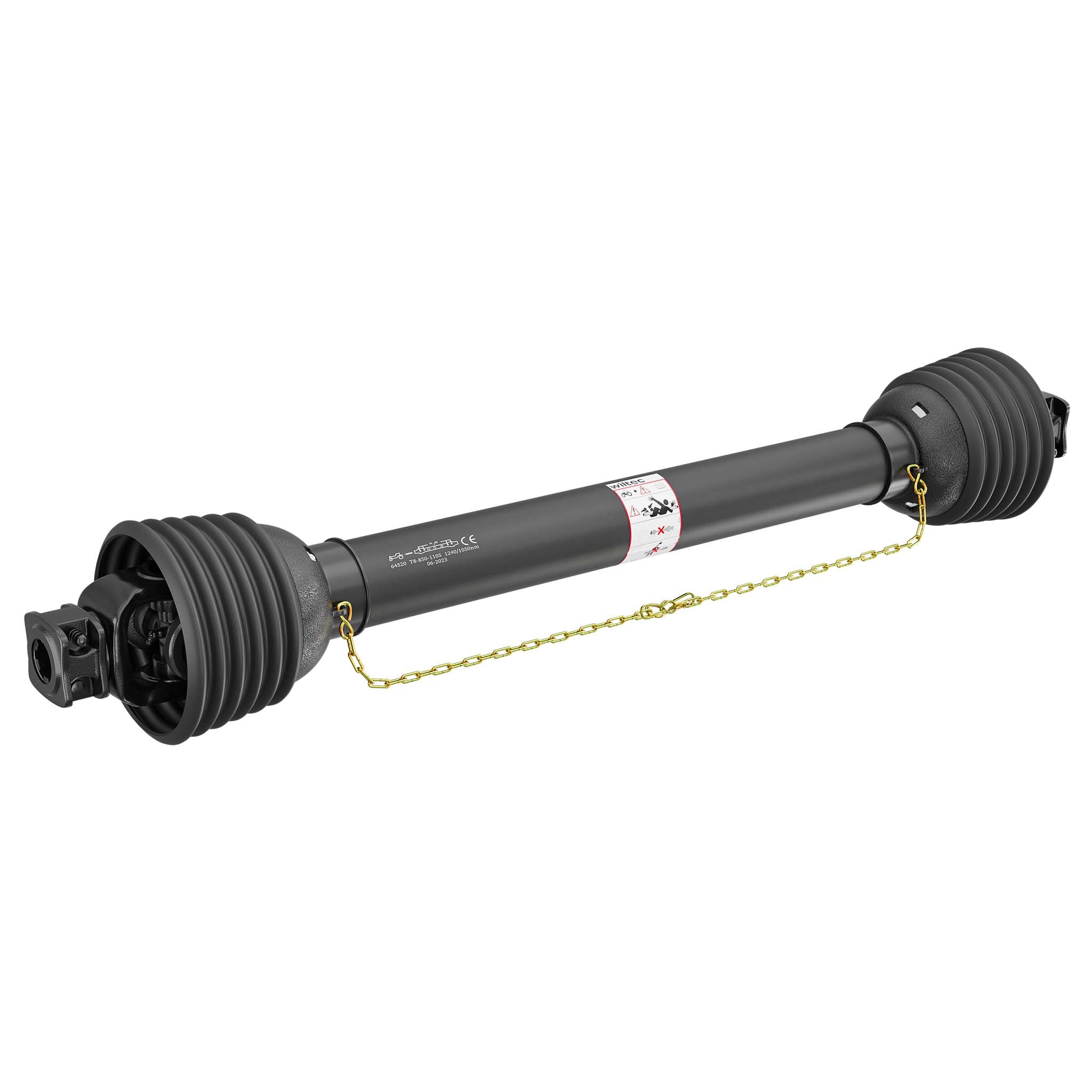 Albero cardanico T8 Giunto cardanico 850-935mm 1240Nm 540rpm Cardano 110kW 150CV 2x 1 3/8" Z6