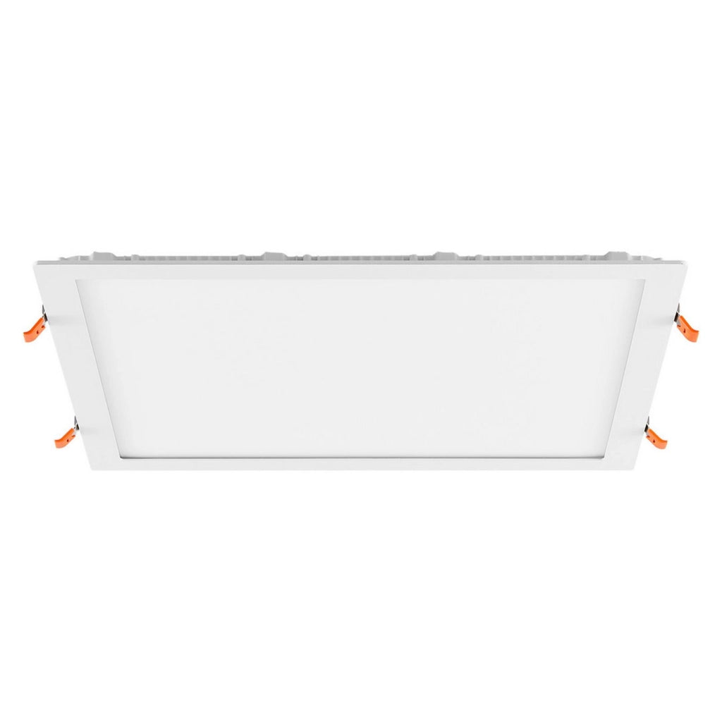 Faretto LED incasso pannello quadrato slim DMX RGB multicolore luce calda 24V impermeabile cromoterapia box doccia bagno 37W foro 380x380