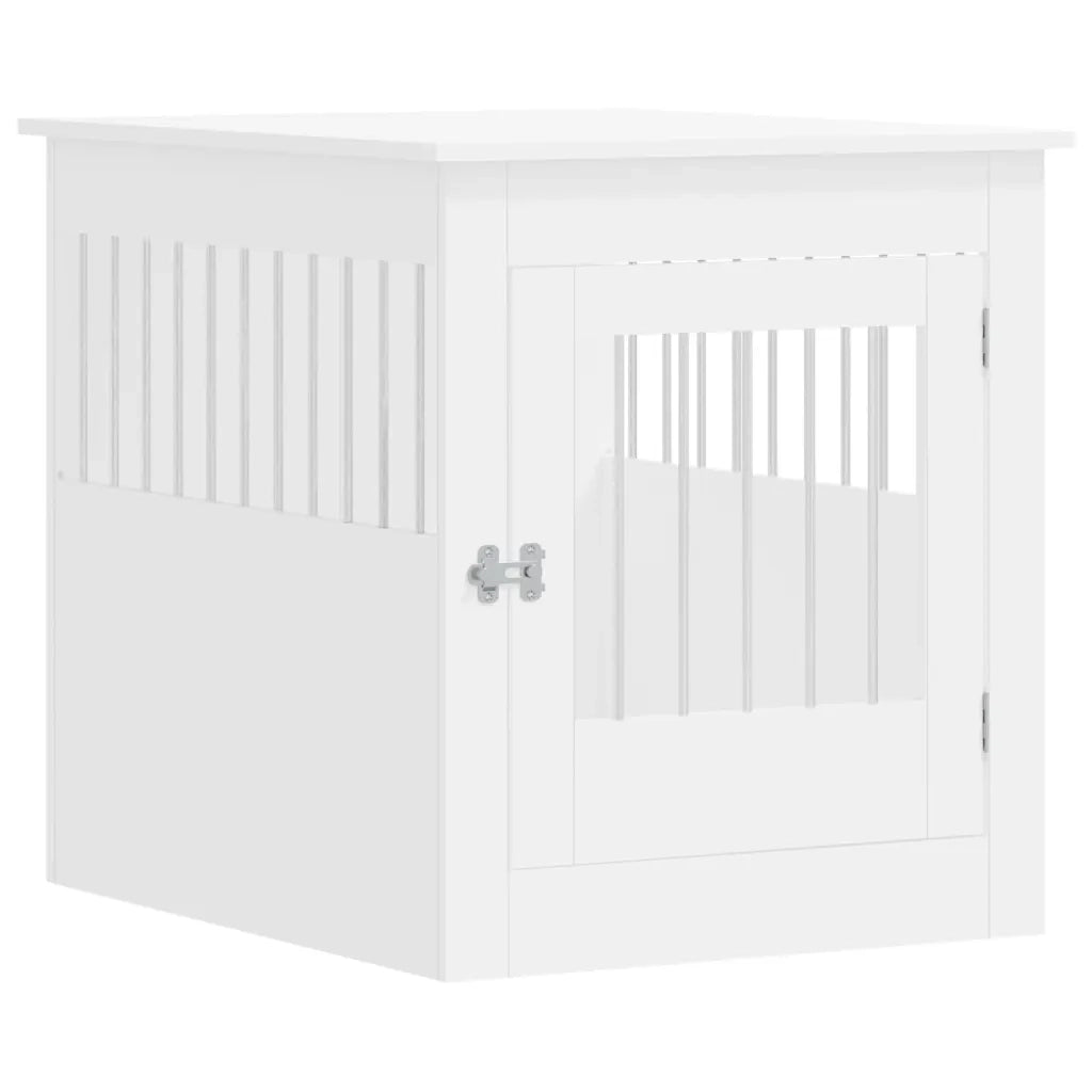 Gabbia Cani Arredamento Bianca 64,5x80x71cm Legno Multistratocod mxl 109590