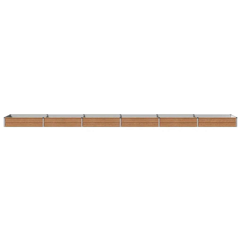 Letto rialzato da giardino Marrone legno 600 x 80 x 24 cm 8006526