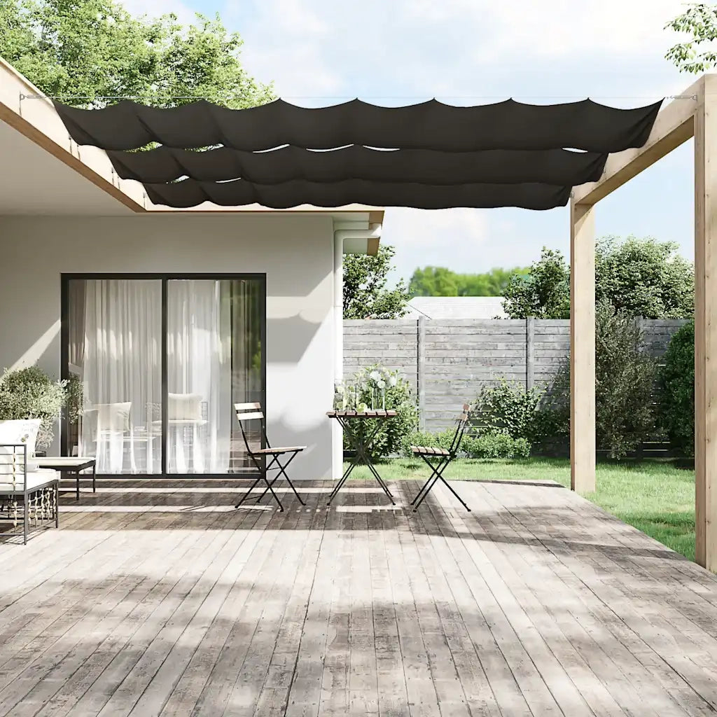 Paravento Verticale Antracite 60x600 cm in Tessuto Oxford 148202