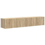 Mobile TV da parete 2 pz | Armadietto TV | Mobile Porta TV Sonoma 78,5 x 31 x 29,5 cm