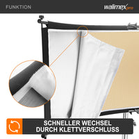 3in1 Riflettore Halfpipe, concavo 150x60