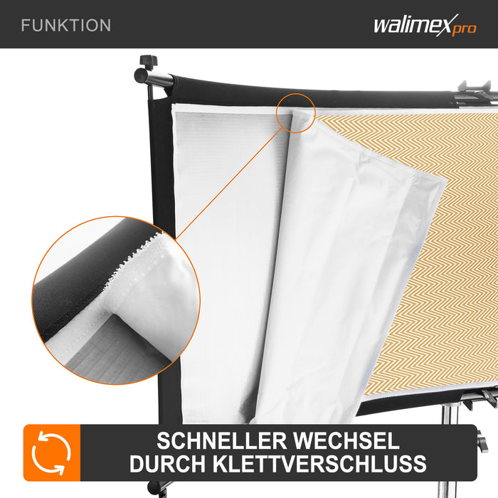 3in1 Riflettore Halfpipe, concavo 150x60