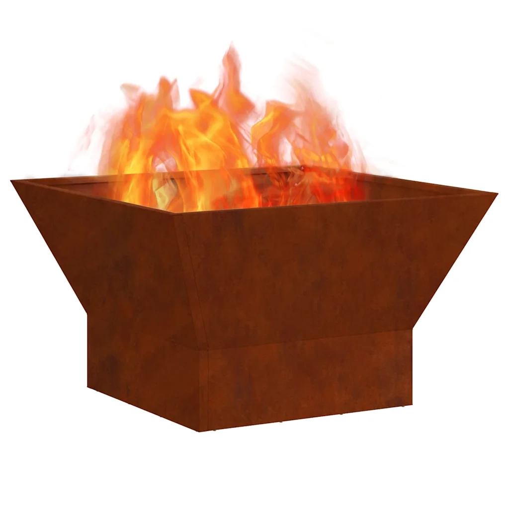 Focolare-Stufa-Camino Marrone 60 x 60 x 35 cm Acciaio