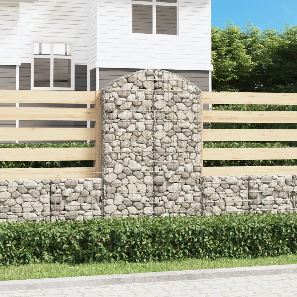 Cesto Gabbione ad Arco 100x30x160/180 cm Ferro Zincatocod mxl 129184