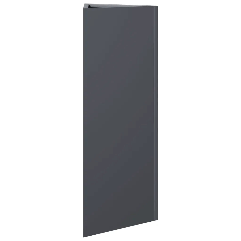 vidaXL Fioriere 2 pz Antracite Triangolari 30x26x75 cm in Acciaio