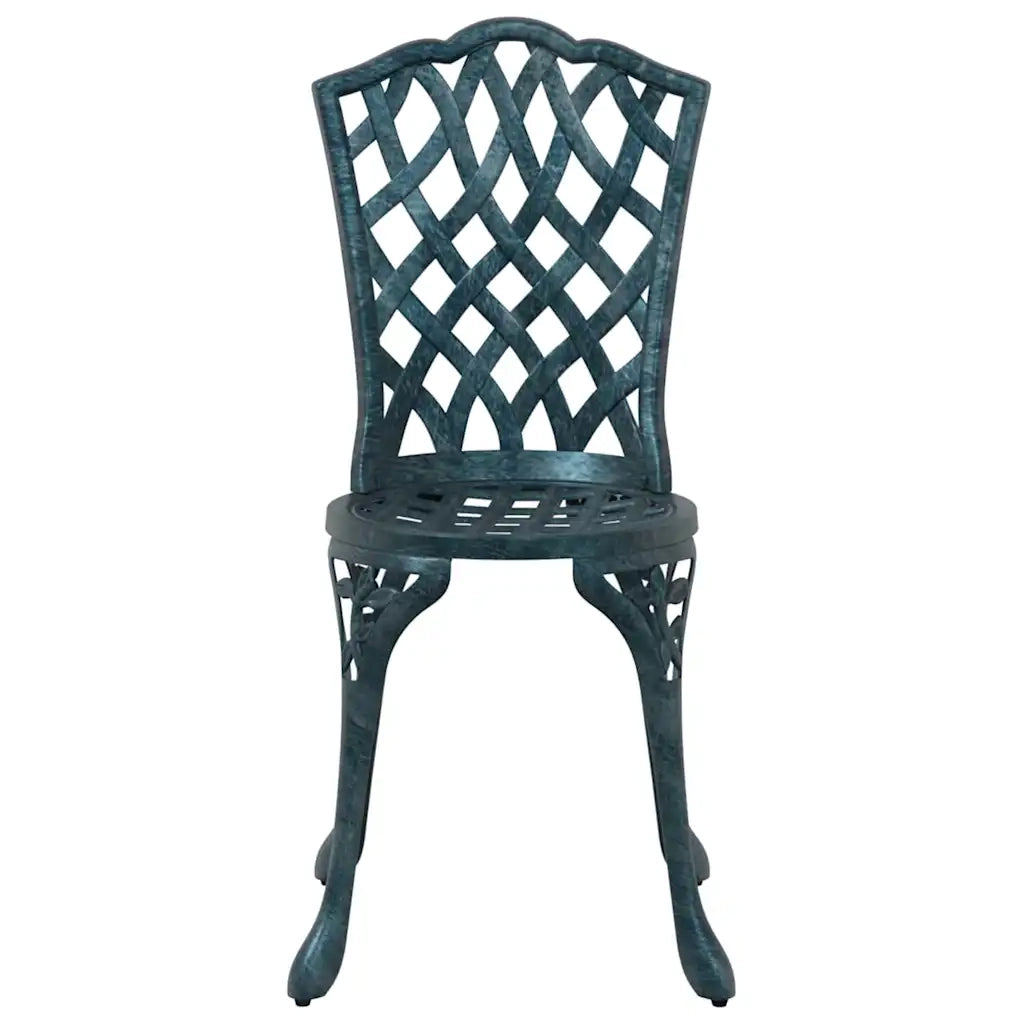 Set da Pranzo per Giardino 5 pcs Verde Alluminio