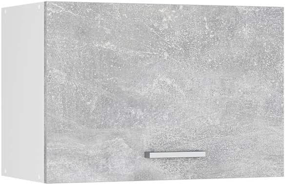 Pensile da cucina R-Line, Calcestruzzo, 60 cm Piatto, per la libera combinazione all'interno di sistemi cucina modulari