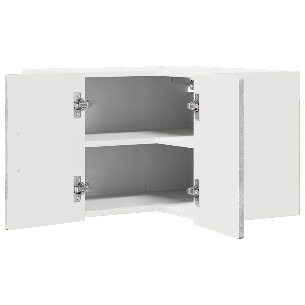 Mobile angolare per parete PORTO Grigio cemento 57 x 57 x 40 cm