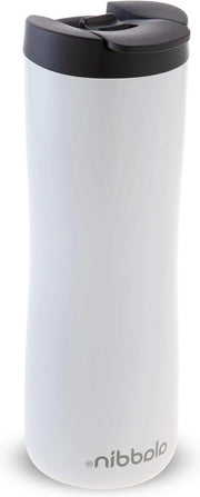 Tazza da Viaggio con Tappo Eriogena a Sostegno di Vento 0,47L Inox con Tappo a Chiave e Termoisolante, Privo di BPA e Resistentente al Lavastoviglie