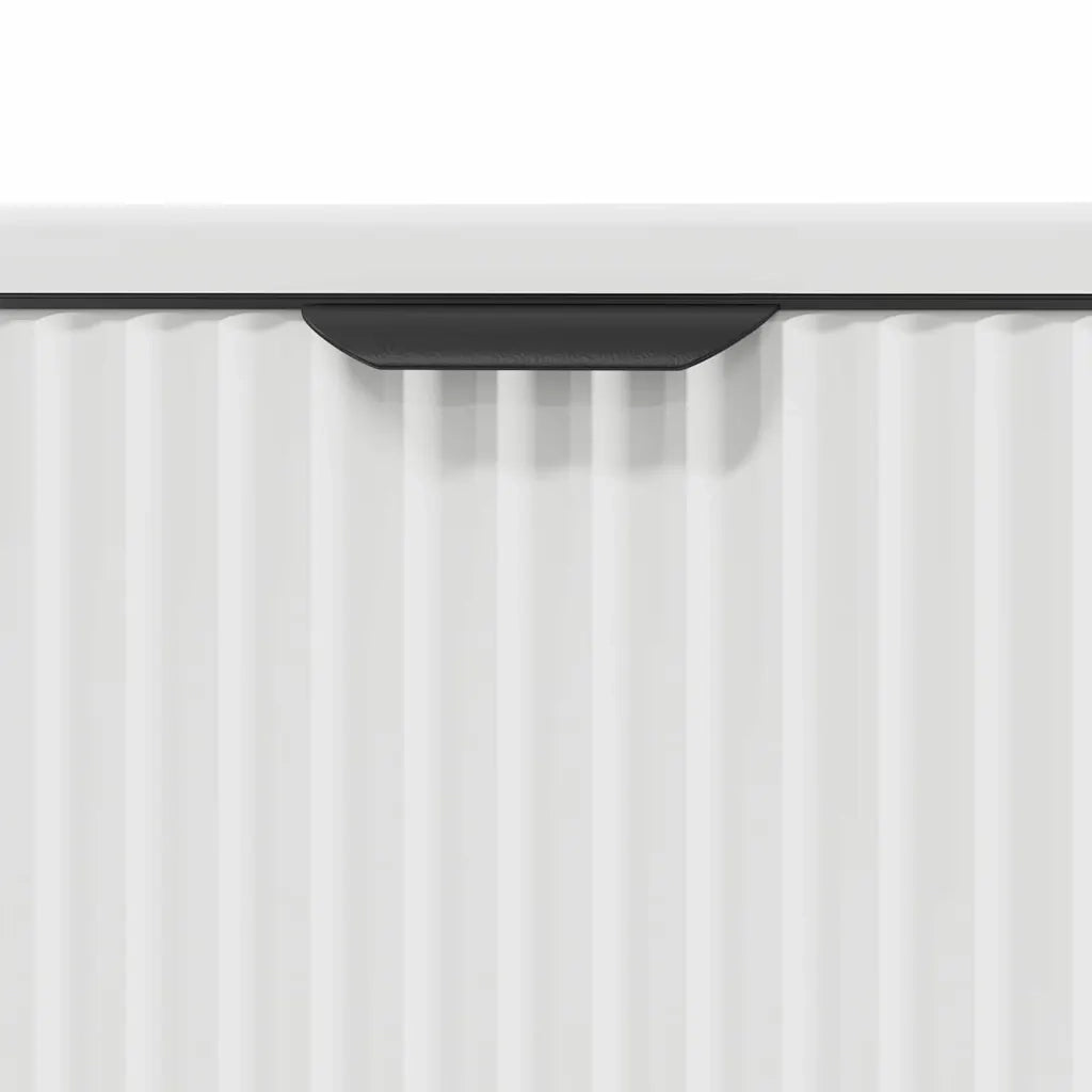 Set di mobili per il bagno con cassetto con porta 2 pcs Bianco 3393093