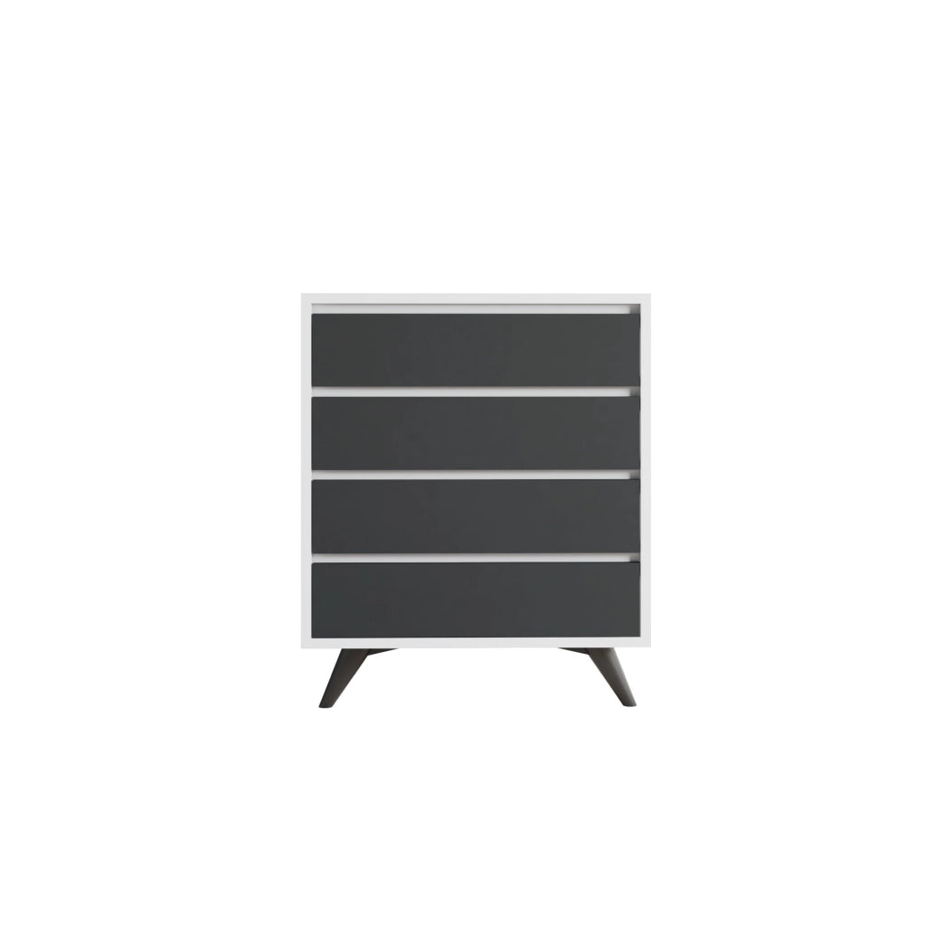 Cassettiera in legno "Suvera" - 70 x 40 x 86 cm - Bianco