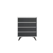 Cassettiera in legno "Suvera" - 70 x 40 x 86 cm - Bianco