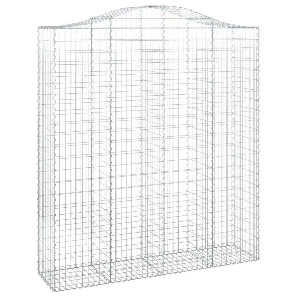 Cesti Gabbioni ad Arco 7 pz 200x50x220/240 cm Ferro Zincato