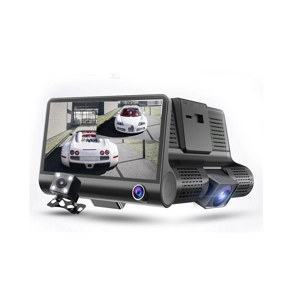 Trade Shop - Mini Dvr Auto Full Hd 1080p Camera Monitor Lcd 4" Anteriore Posteriore Interna -