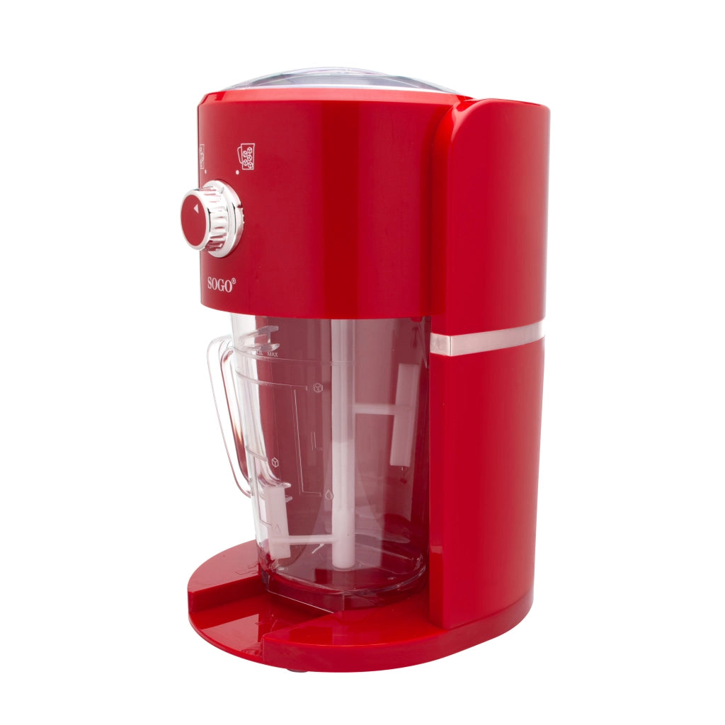 Macchina per granite e tritaghiaccio elettrico, 2 livelli ghiaccio fine o grosso, caraffa 1,1L lame inox 30W per bevande fredde - Sogo