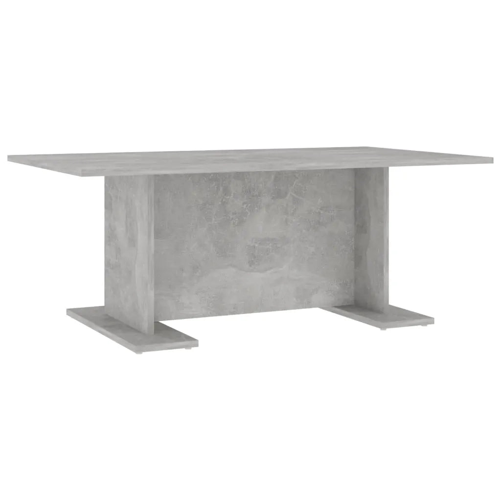 Tavolino Salotto-Tavolino da soggiorno-Tavolo Grigio Cemento 103,5x60x40cm Legno Multistrato