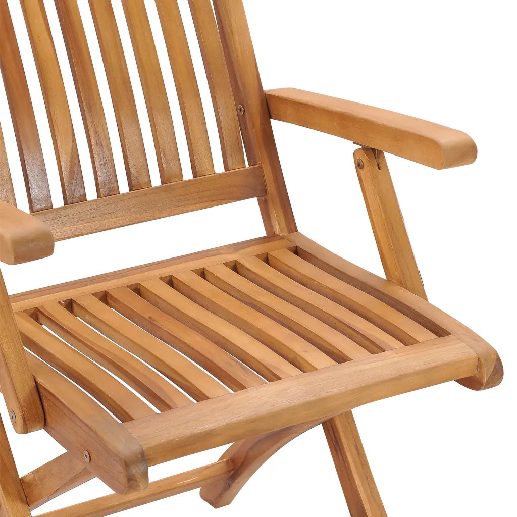 Sedie da Giardino 2 pz con Cuscini Blu in Massello di Teak 3062431
