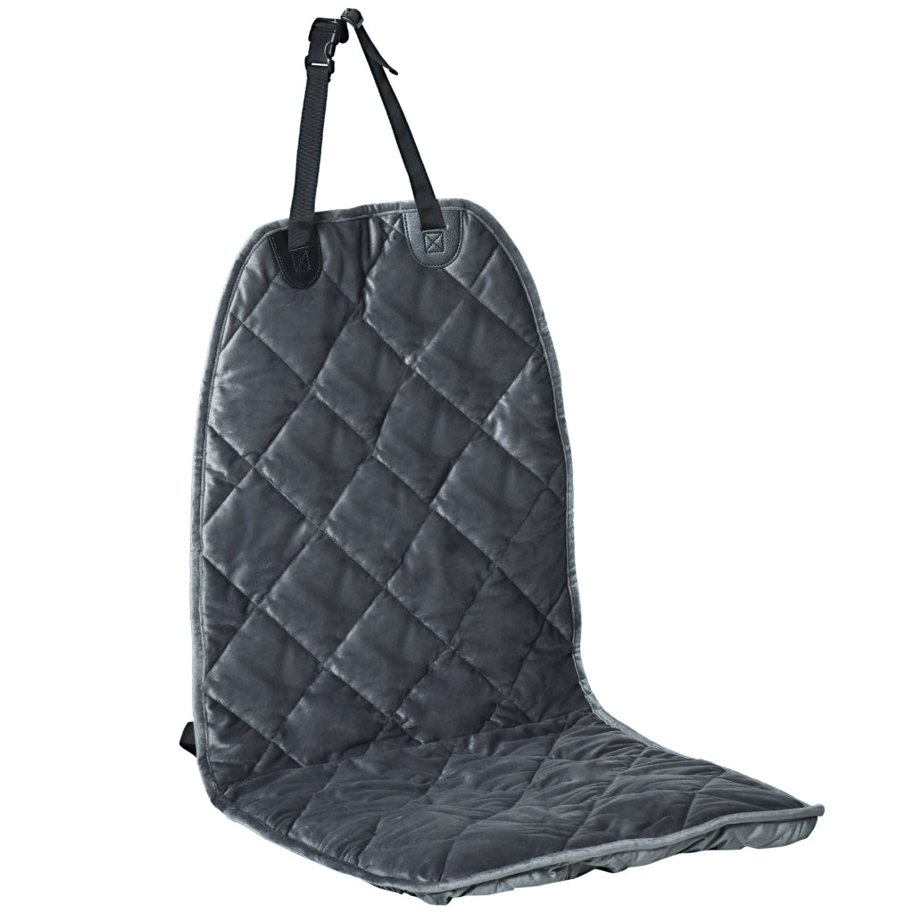 Coprisedile Anteriore Auto per Cani ¨C Xylo ¨C Antiscivolo con Ancoraggio 105x46 cm Grigio