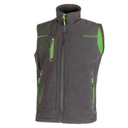 GILET SOFTSHELL 'UNIVERSE' GRIGIO/VERDE Tg. XXXL - UPOWER