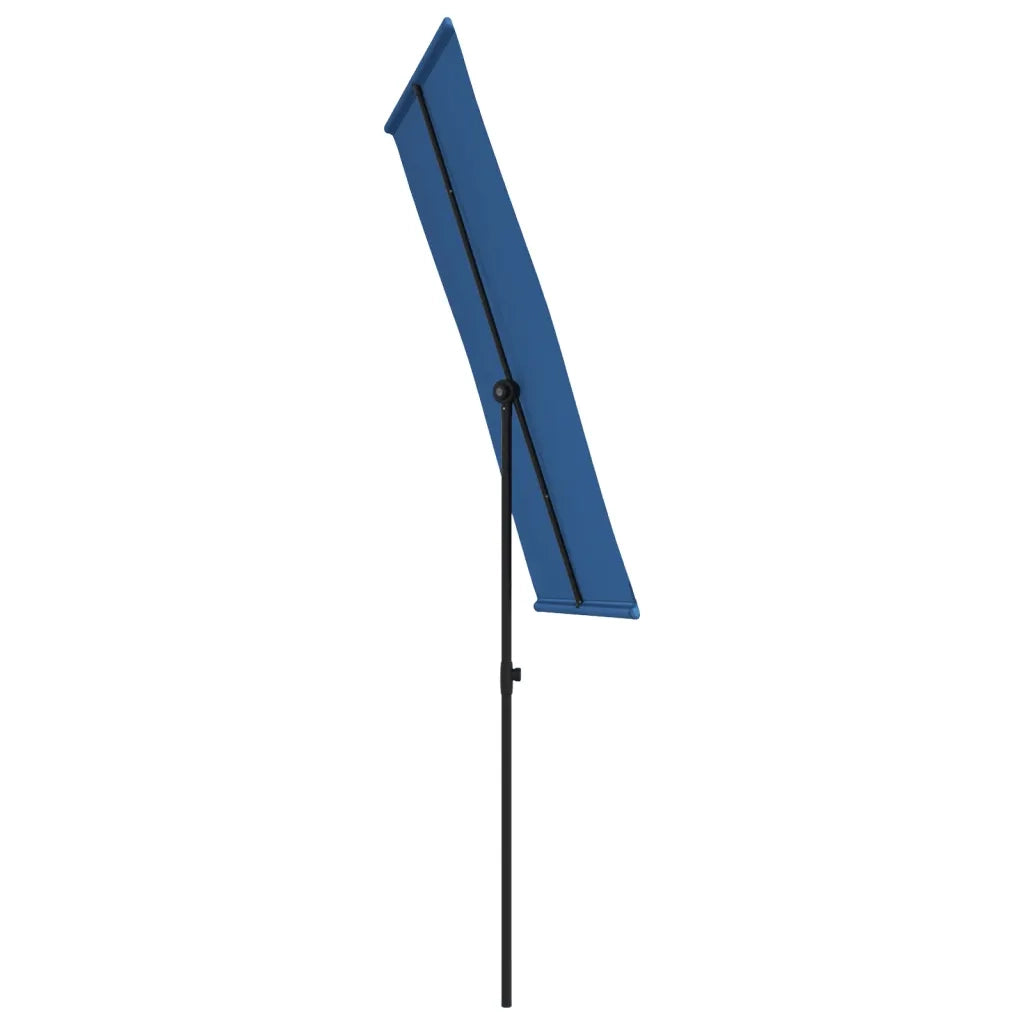 Ombrellone da Esterni con Palo in Alluminio 180x130 cm Azzurro  cod mxl 54599