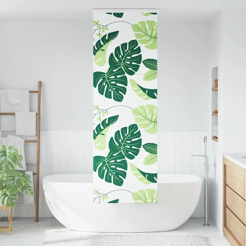 vidaXL Tenda a Rullo per Doccia Cassonetto 60x240 cm Larghezza Tessuto