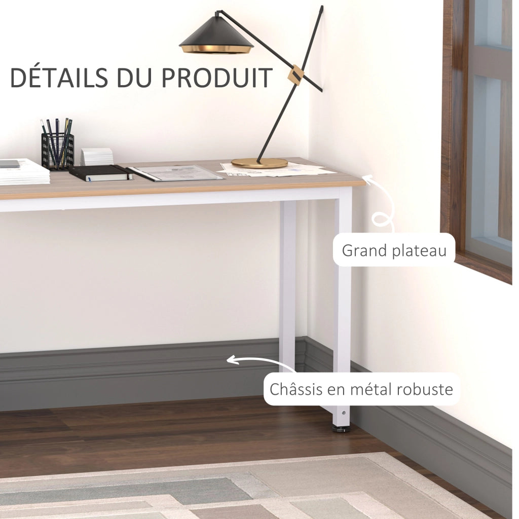Tavolo da pranzo allungabile ¨C Zephmum ¨C Rovere e Bianco 120x60x76 cm