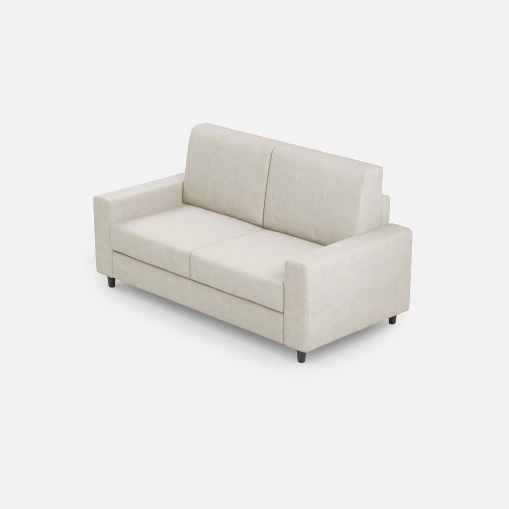 Divano sakar 2 posti medio (due sedute da 70cm) misure esterne l.168cm | latte - Mobili 2G