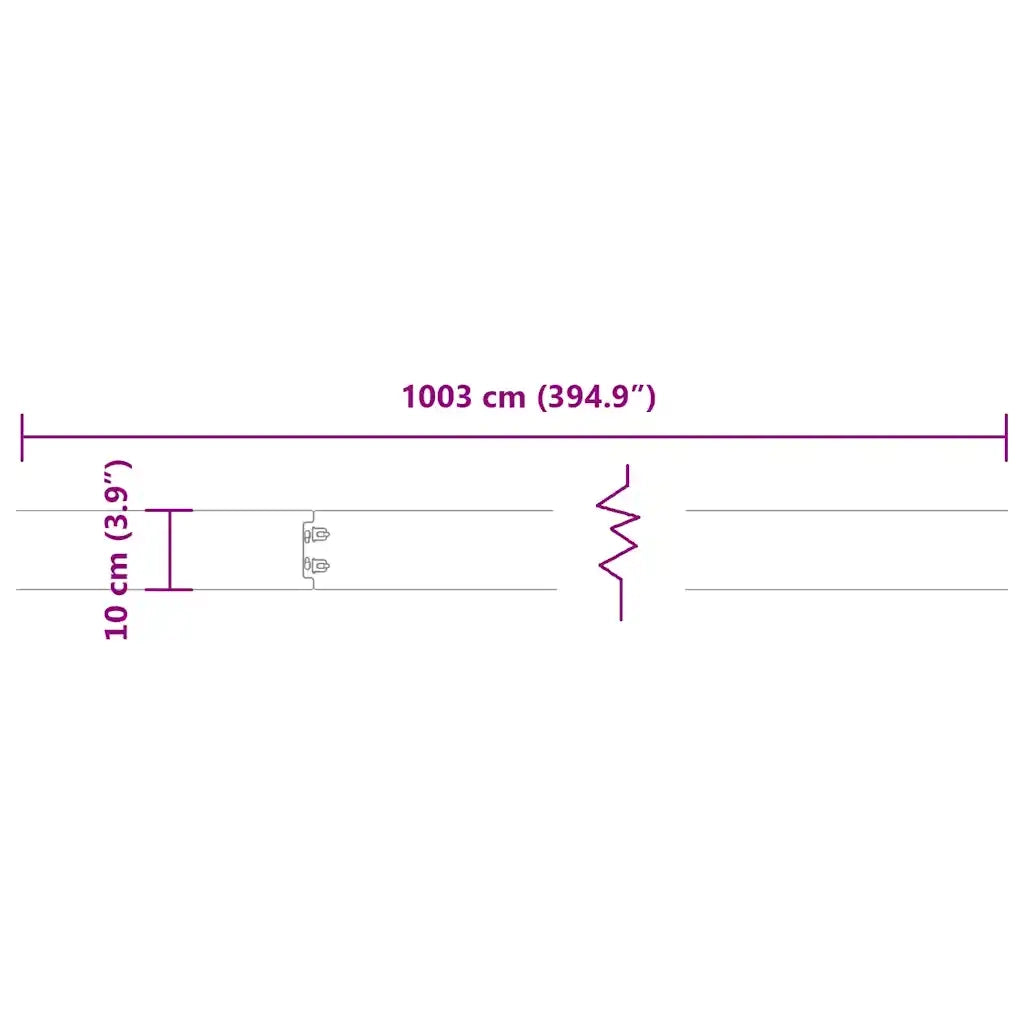 vidaXL Bordure per Prato 10 pz Bianchi Acciaio Laminato a Freddo
