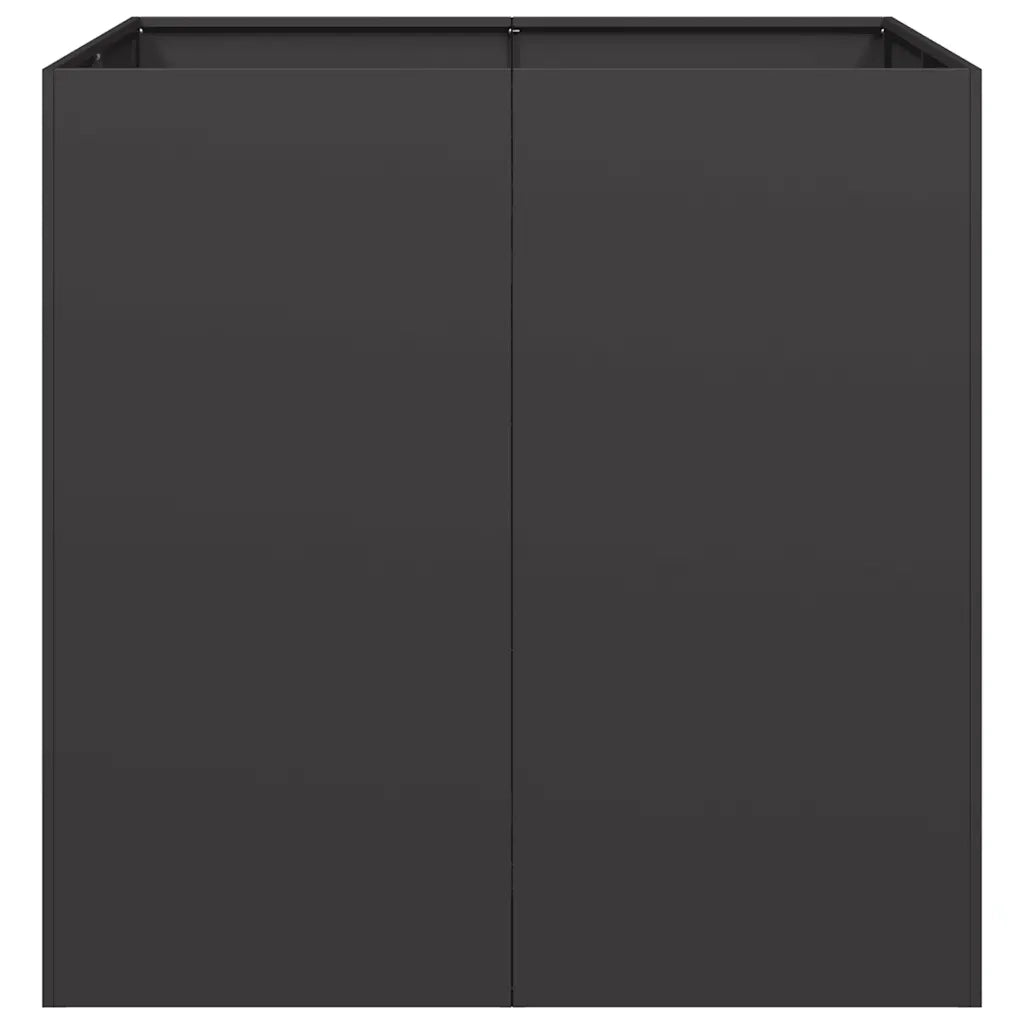 Fioriera Nera 80x80x80 cm in Acciaio 860780