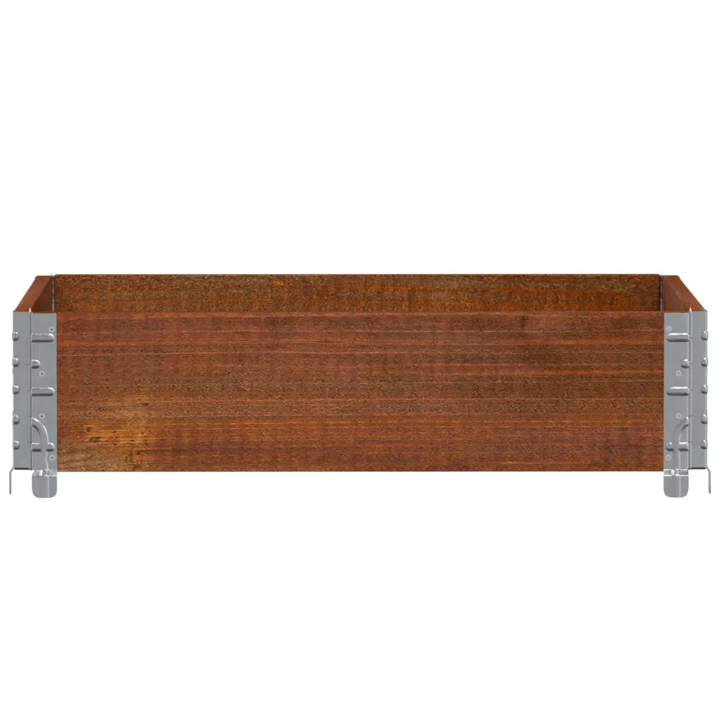 vidaXL Paretale per Pallet Marrone 80x60 cm in Legno Massello di Pino