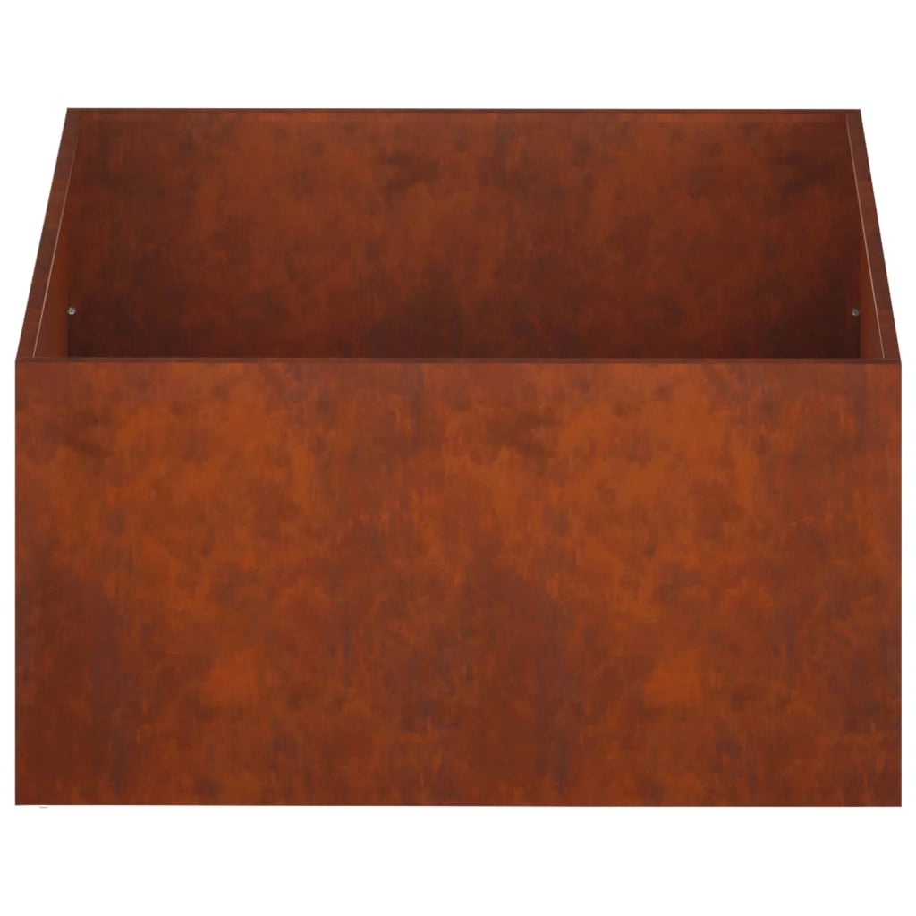 Vaso da giardino Ruggine 60 x 60 x 40 cm Acciaio Corten 8005104