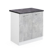 Vicco Mobile lavello cucina Calcestruzzo 80 cm , PL Antracite