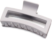 Clip per capelli grande in materico grigio scuro per signore, dimensioni 12,7 cm * 5,3 cm, colore grigio.
